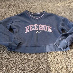 Reebok Navy Pullover with Logo